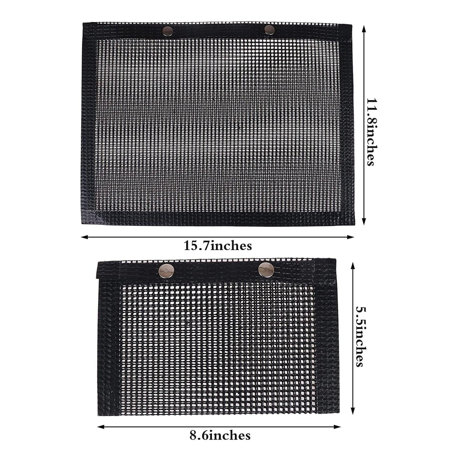 24x14CM BBQ Grilling Mesh Reusable Bag Outdoor Camping Barbecue Grill Mats Cooking Pads - Copper