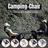 Outdoor Portable Lightweight Folding Camping Chair High Back Fishing Chair - Grey