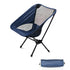 Outdoor Portable Lightweight Folding Camping Chair High Back Fishing Chair - Grey