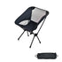 Outdoor Portable Lightweight Folding Camping Chair High Back Fishing Chair - White