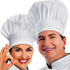 Adjustable Chef Cap with Elastic Band for Kitchen Cooking Baking Catering Use - Red