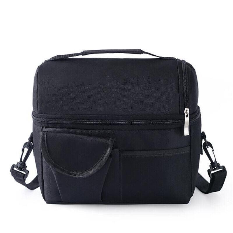 Insulated Lunch Bag Box Tote Cooler For Women Men Hot Cold Food Thermal - Rose Red