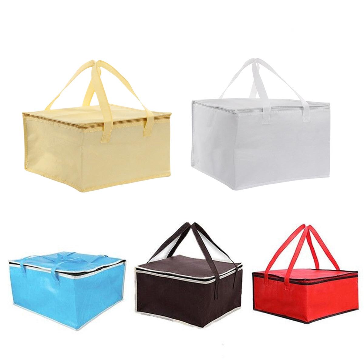 Pizza Delivery Bag Insulated Thermal Food Container Backpack Storage Insulated - White