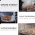 Barbecue Grill Net Outdoor BBQ Rack Cooking Basket Baking Tool Picnic Camping - Black