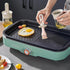 2pcs Glass Oil Bottles with Silicone Brush for Kitchen Cooking Oil Dispenser Set
