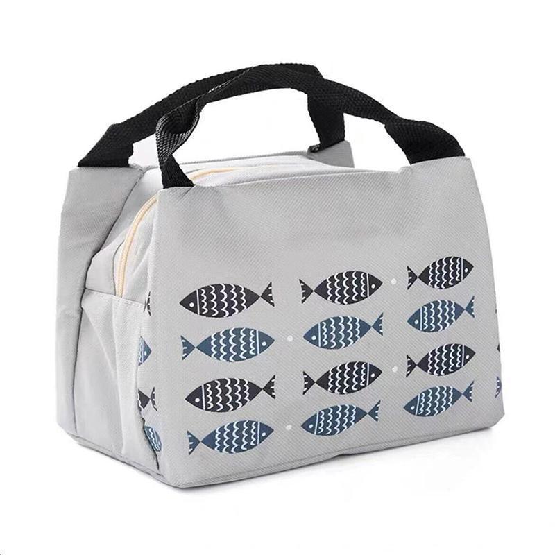 Portable Insulated Thermal Lunch Box Carry Tote Picnic Case Storage Bag 21x17x15cm - B02 (21x17x15cm)