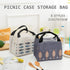 Portable Insulated Thermal Lunch Box Carry Tote Picnic Case Storage Bag 21x17x15cm - C06 (21x17x15cm)