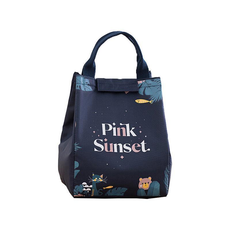 Portable Insulated Thermal Lunch Box Carry Tote Picnic Case Storage Bag 18x24x15cm - E05 (18x24x15cm)