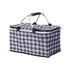 Foldable Picnic Basket Outdoor Camping Carrying Basket Portable Food Storage - Green