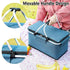 Folding Picnic Basket Insulated Cooler Bag Portable Outdoor Grocery Storage - Grey