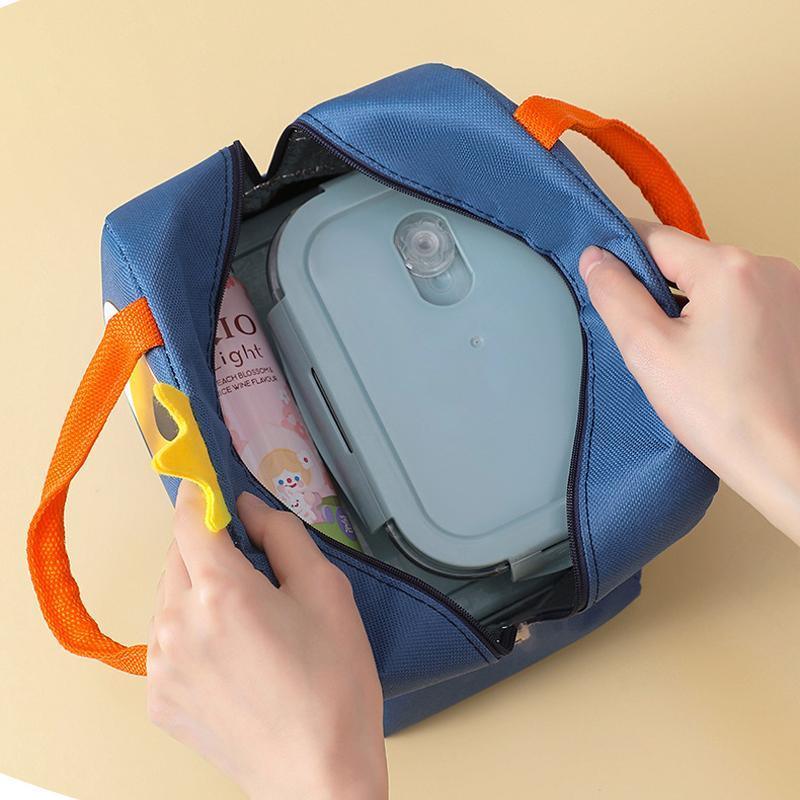 Oxford Portable Insulated Thermal Cooler Lunch Box Carry Picnic Case Storage Bag - Beige