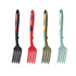 2PCS Silicone Heat Resistant Flexible Cooking Forks Dishwasher Safe Kitchen - Blue-Green
