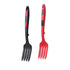 2PCS Silicone Heat Resistant Flexible Cooking Forks Dishwasher Safe Kitchen - Blue-Green
