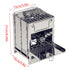 Square Wood Stove Mini Folding Grill Outdoor Camping Portable BBQ Cooking Rack