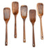 2pcs Wooden Frying Spatula Long Handle Stir Fry Spatula Kitchen Cooking Utensils