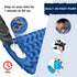 Blue Portable Outdoor Inflatable Mat - Foot-Operated Camping Sleeping Pad