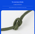 Red Polyester (for home use) Without Wire Core Heavy Duty Adjustable Clothesline Set (2 Pack) - 10m Steel Wire Core Nylon Rope with Hooks for Outdoor & Camping