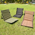 Brown Portable Folding Beach Lounger Chair with 600D Oxford Fabric and Aluminum Frame – Lightweight Outdoor Garden Camping Chair in Australia