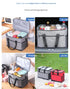 Large 18L Insulated Cooler Bag - Leakproof Thermal Lunch Tote with Shoulder Strap - Heavy Duty Beige Picnic Box for Beach, Camping & Work