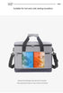 Large 18L Insulated Cooler Bag - Leakproof Thermal Lunch Tote with Shoulder Strap - Heavy Duty Beige Picnic Box for Beach, Camping & Work