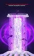 2-in-1 Rechargeable Mosquito Zapper & Camping Lantern - 2000V Electric Insect Killer with Smart Digital Display - 2000mAh Battery Portable Bug Trap for Outdoor Tent Patio & Home - IPX5 Waterproof - White