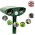 Model 703 Solar Powered Animal Repeller - Advanced Ultrasonic, Alarm & Flashing Light System