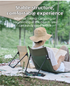 Green Portable Folding Camping Chair with Backrest & Storage-Bag - Ultra-Light Aluminum Alloy Lawn Chair, Beach & Balcony Travel Seating
