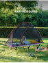 Single Person Off-Ground Camping Tent Portable Folding Bed Cover with Mosquito Net UV-Resistant Fishing Tent Black