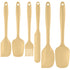 6-Piece Yellow Silicone Spatula Set – Heat-Resistant, Non-Scratch Kitchen Tools with Integrated Metal Reinforcement, Dishwasher Safe, for Cooking, Mixing, and Baking