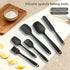 6-Piece Purple Silicone Spatula Set – Heat-Resistant, Non-Scratch Kitchen Tools with Integrated Metal Reinforcement, Dishwasher Safe, for Cooking, Mixing, and Baking