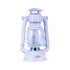 12 LED Solid Metal Camping Hurricane Lantern - White
