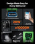 Laser Engraver, 20W, Laser Engraving and Cutting Machine with Enclosure Camera, Laser Cutter, 36000 mm/min, 500 x 320 mm Working Area, for Wood, Leather, Glass, Paper, Certain Metal, Class 1