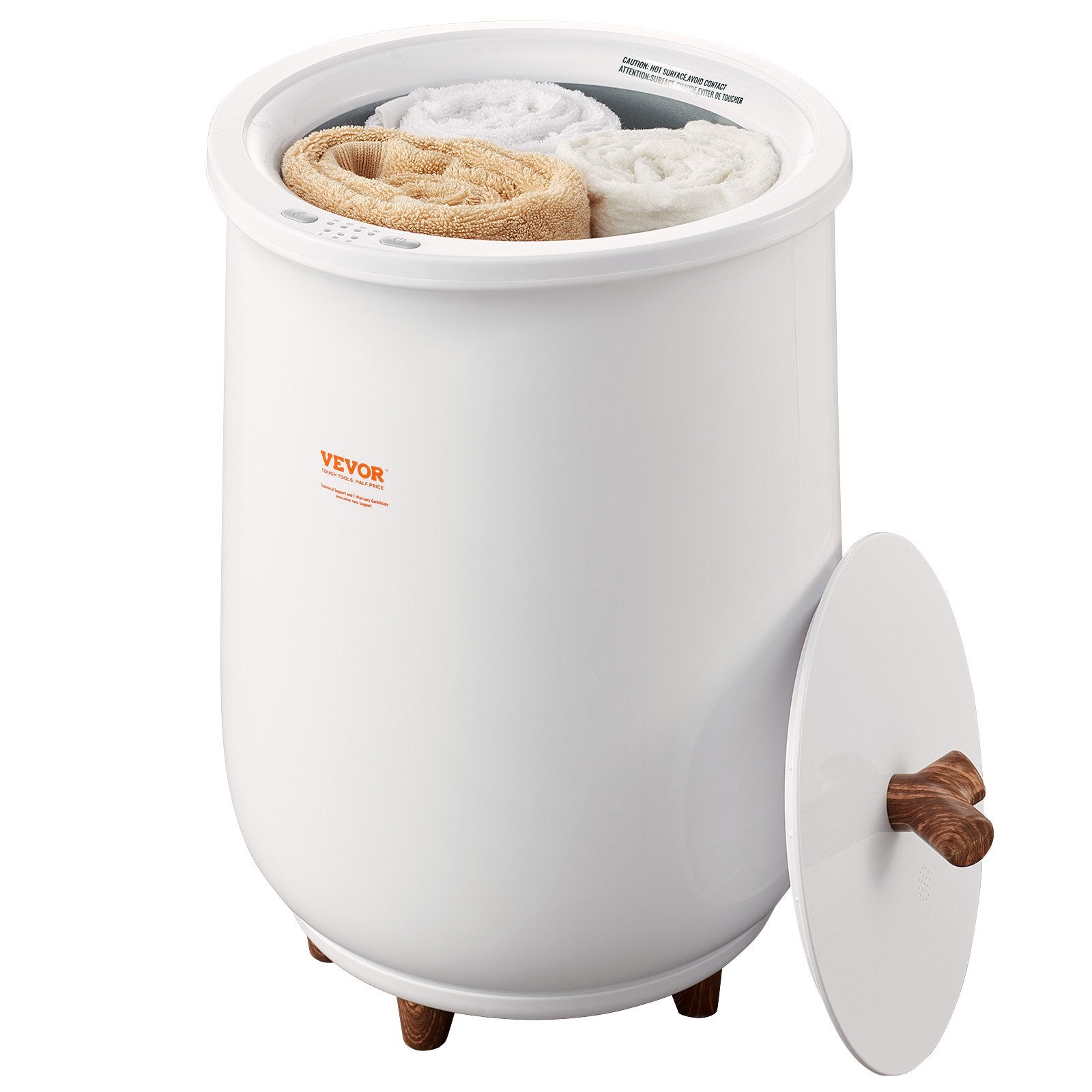 Towel Warmer Bucket, 20L Large Towel Warmer for Bathroom, Auto Shut Off Towel Heater with 4-Level Timer Fits up to Two 40