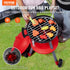 28 PCS BBQ Grill Playset, Kids Toys Kitchen Playset with Sound & Light, Little Chef Play, Interactive Grill Play Food Cooking Playset Barbecue Toy Grill for Toddlers Boys Girls 3-5 Birthday Gift