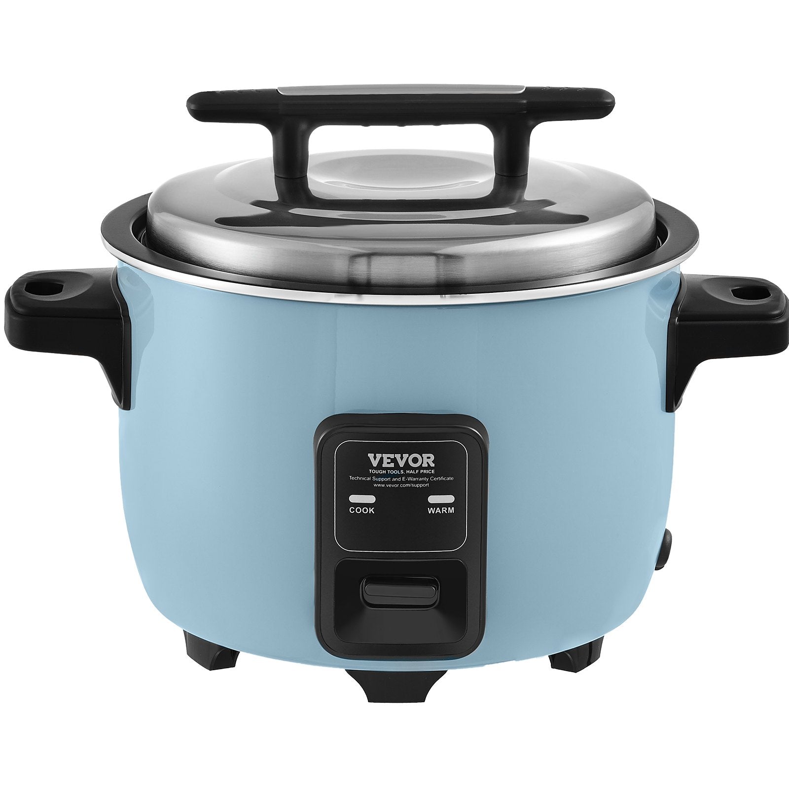 Commercial Rice Cooker, 40-Cup Rice Cooker, 8 Liter Large Rice Cooker and Warmer with Nonstick Inner Pot, Fast Cooking and 24-Hour Keep Warm, with Rice Cup and Paddle, for Restaurant