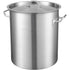 Stainless Steel Stockpot, 42 Quart Large Cooking Pots, Multipurpose Cookware Sauce Pot with Lid & Handle, Heavy Duty Commercial Grade Stock Pot, Sanding Treatment, for Large Groups Events Silver