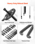 21-in-1 Bearing Puller Set, 21 PCS 3-Jaw Hook Puller for Internal External Bearings and Bearing Without Inner Shaft, Multifunctional Bearing Removal Tool with Heavy Duty Portable Storage Case
