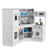 Kitchen Playset Kids Pretend Cooking Play Toy 24 Piece Accessories White