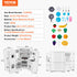 Kitchen Playset Kids Pretend Cooking Play Toy 24 Piece Accessories White