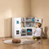 Kitchen Playset Kids Pretend Cooking Play Toy 24 Piece Accessories White