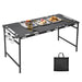 Pneumatic Folding Table Quick Open Sturdy Outdoor Tactical Camping Table Portable Multifunctional Picnic Table with Side Tactical Holes 104x48x50cm