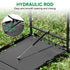 Pneumatic Folding Table Quick Open Sturdy Outdoor Tactical Camping Table Portable Multifunctional Picnic Table with Side Tactical Holes 104x48x50cm