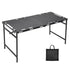 Pneumatic Folding Table Quick Open Sturdy Outdoor Tactical Camping Table Portable Multifunctional Picnic Table with Side Tactical Holes 104x48x50cm
