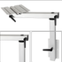 Adjustable RV Table Leg 360° Rotating Support Pedestal Table Leg RV Accessories, Detachable Aluminum Alloy Support Table Pedestal with Stepless Knob