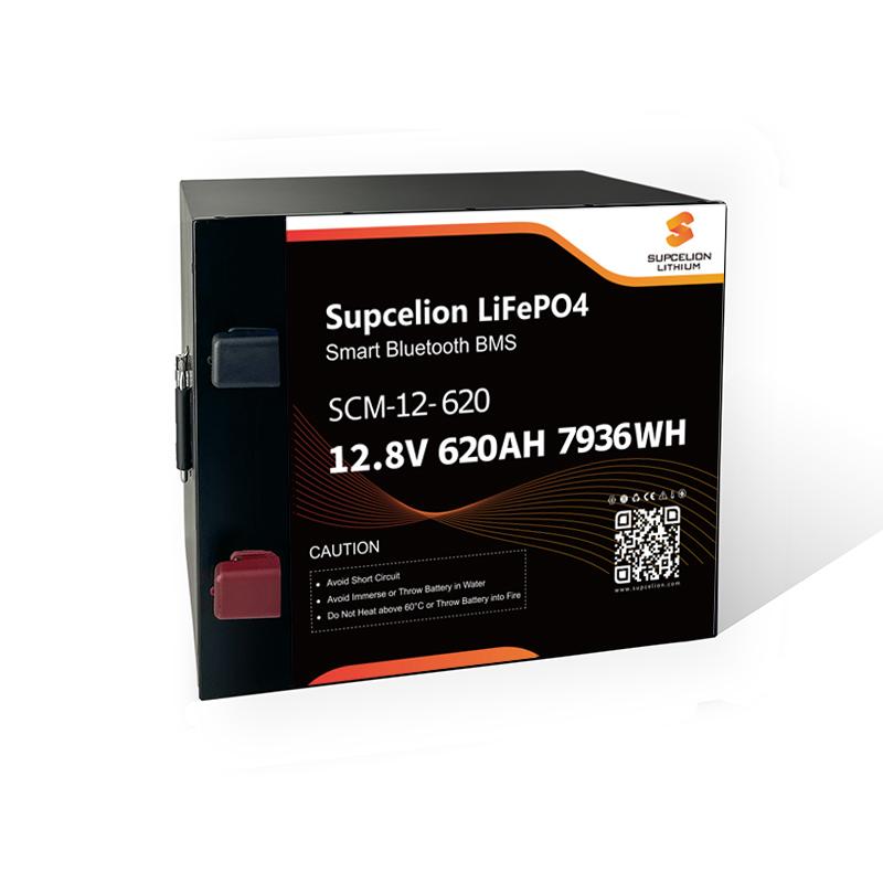 Supcelion 12.8V 620Ah Lithium Battery with Bluetooth